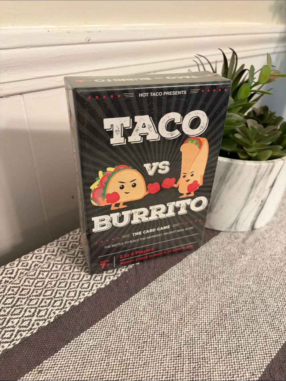 Taco vs Burrito Card Game - In Wrapper